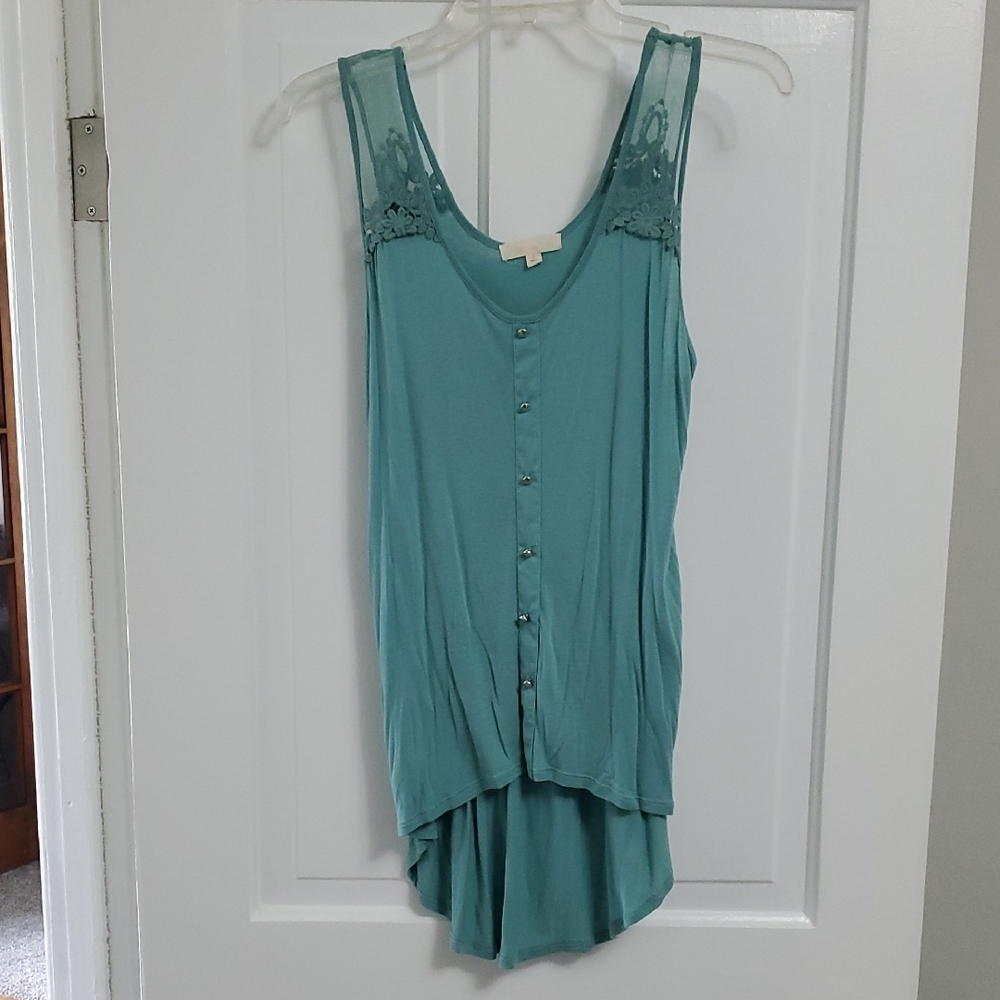 Women's Sleeveless Top in Teal